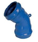 COUDE  A 2 EMBOITEMENT  POUR TUYAUX PVC
